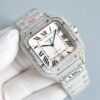 Cartier Shandushi series automatic mechanical movement Roman scale men's watch Swiss watch blue dial stainless steel strap