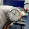 Omega Seamaster Series Marine Universe Automatic Mechanical Movement Waterproof Men's Automatic Mechanical Watch Grey Dial Titanium Case Rubber Strap