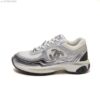 sy_no_283F2729816C84672BE870E00BF54413_1 Chanel White and Silver Metallic Mesh Low-Top Chunky Sneaker with CC Logo