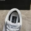 sy_no_283F2729816C84672BE870E00BF54413_7 Chanel White and Silver Metallic Mesh Low-Top Chunky Sneaker with CC Logo