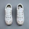 sy_no_2842FA0017B6E4AFBFDE1F9242B8EA3A_4 Chanel White-Beige Mixed-Material Low-Top Sneaker with Suede and CC Logo