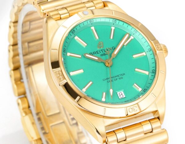 sy_no_2867E6E8E33BE8A814923F239416A008_0 BREITLING Breitling Mechanical Timing Series Automatic Mechanical Movement Victoria Beckham Co branded Women's Watch Swiss Watch Green Dial
