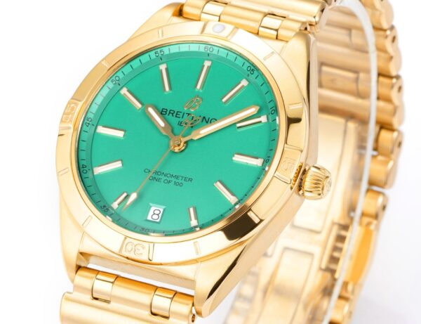 sy_no_2867E6E8E33BE8A814923F239416A008_2 BREITLING Breitling Mechanical Timing Series Automatic Mechanical Movement Victoria Beckham Co branded Women's Watch Swiss Watch Green Dial