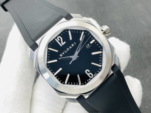 sy_no_289D660C3ABF9F155B1A70D64D6E6BB9_0 BVLGARI automatic mechanical movement crocodile leather strap 41 * 41 * 11mm