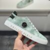 sy_no_296018801B8FCDD472B5D2EC89A7E411_3 Philipp Plein Mint Green Crystal Hexagon-Logo Low-Top Sneaker