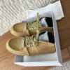 sy_no_2A10382778DEDC6C21330CEC4216E503_5 Dior Gold Shimmer Suede Mid-Top Sneaker