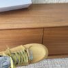 sy_no_2A10382778DEDC6C21330CEC4216E503_7 Dior Gold Shimmer Suede Mid-Top Sneaker
