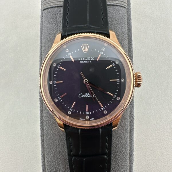 sy_no_2A3FC088FEEACD7D41B1B3392F455200_0 ROLEX Rolex Cellini series automatic mechanical movement 50 meter waterproof men's watch Swiss watch 39mm black dial