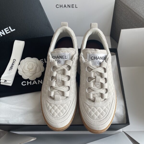 sy_no_2A9E31A44CC341CA626C5368612FB904_1 Chanel Beige Quilted Suede Low-Top Sneaker Beige-Quilted-Sneaker