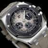 AUDEMARS PIGUET Audemars Piguet Royal Oak Offshore Series Automatic Mechanical Movement 100m Waterproof Unisex Swiss Watch Grey Dial Stainless Steel Case Rubber Strap