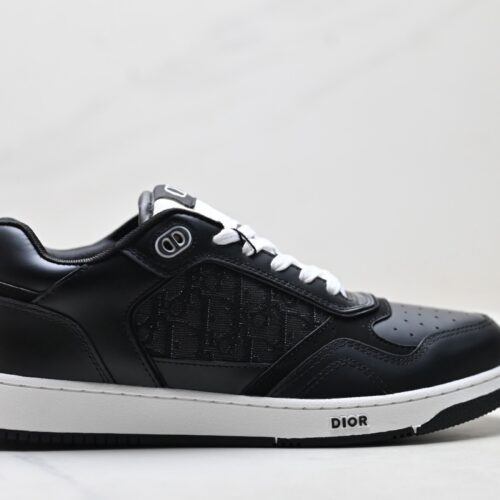Dior Black Oblique Leather Low Sneaker