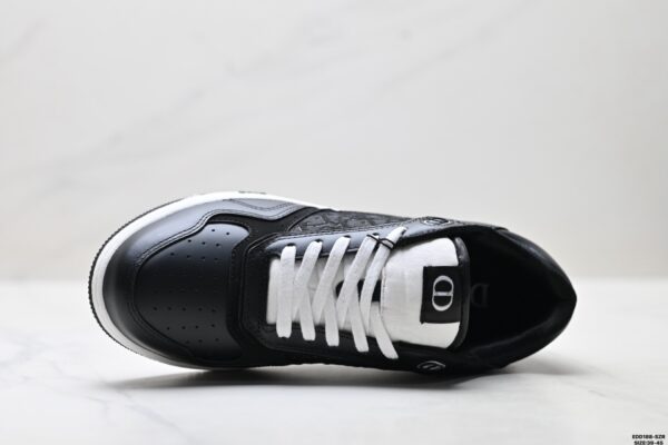 sy_no_2B284323A7BF5F99FDB176D717FF75B4_1 Dior Black Oblique Leather Low Sneaker