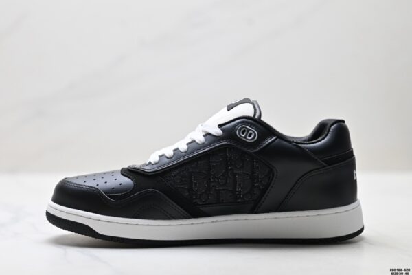 sy_no_2B284323A7BF5F99FDB176D717FF75B4_2 Dior Black Oblique Leather Low Sneaker