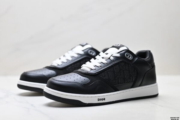 sy_no_2B284323A7BF5F99FDB176D717FF75B4_3 Dior Black Oblique Leather Low Sneaker