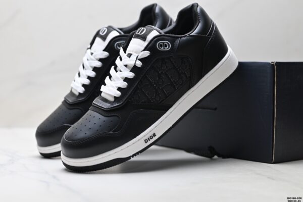 sy_no_2B284323A7BF5F99FDB176D717FF75B4_7 Dior Black Oblique Leather Low Sneaker