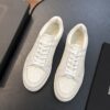 Saint Laurent Off-White Pebble-Leather SL61 Gum-Sole Low-Top Sneaker