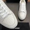 Saint Laurent Off-White Pebble-Leather SL61 Gum-Sole Low-Top Sneaker