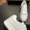Saint Laurent Off-White Pebble-Leather SL61 Gum-Sole Low-Top Sneaker