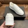Saint Laurent Off-White Pebble-Leather SL61 Gum-Sole Low-Top Sneaker