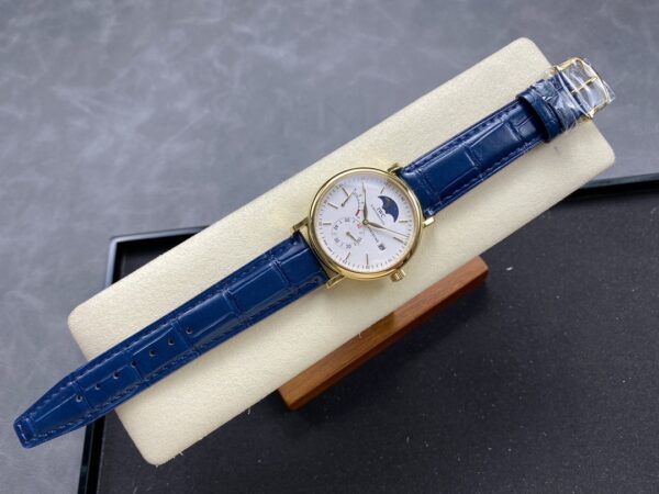 IWC Botao Fino series manual mechanical movement, waterproof date display, power reserve display, men's watch, Swiss watch 45mm