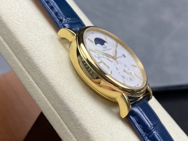 IWC Botao Fino series manual mechanical movement, waterproof date display, power reserve display, men's watch, Swiss watch 45mm