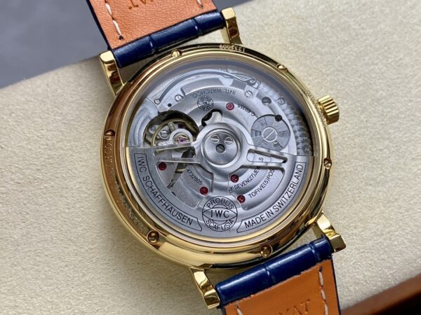 IWC Botao Fino series manual mechanical movement, waterproof date display, power reserve display, men's watch, Swiss watch 45mm