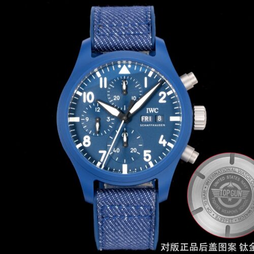 sy_no_2F55DBB653C797C0479E19FB17D2AA54_0 IWC Pilot Series Automatic Mechanical Movement 100m Waterproof Men's Watch Swiss Watch Blue Dial Ceramic Case