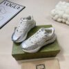 sy_no_2F96F1BA365E06FAB6DD5AB74251E8ED_2 Gucci Metallic Silver & White Chunky Sneaker with Interlocking G Logo