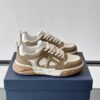 sy_no_30E820DF88AFFBF246900F28C1597410_0 Dior Khaki-White Leather CD Logo Low-Top Sneaker