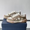 sy_no_30E820DF88AFFBF246900F28C1597410_2 Dior Khaki-White Leather CD Logo Low-Top Sneaker