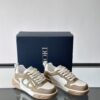 sy_no_30E820DF88AFFBF246900F28C1597410_4 Dior Khaki-White Leather CD Logo Low-Top Sneaker