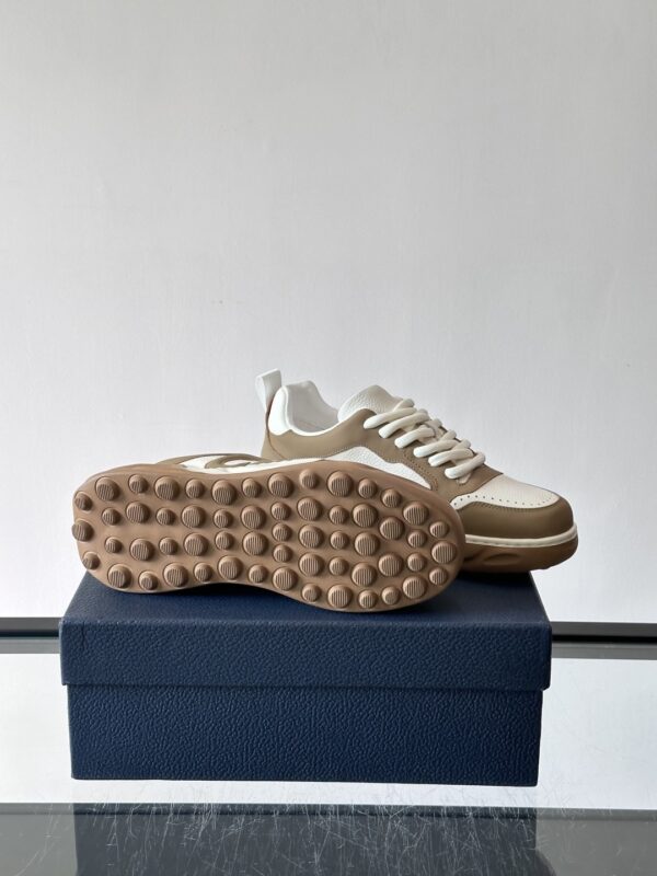 sy_no_30E820DF88AFFBF246900F28C1597410_8 Dior Khaki-White Leather CD Logo Low-Top Sneaker