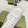 sy_no_313907CC2454D26E73E3605B98B84DA3_7 Gucci White Leather Low-Top Sneaker with Snake-Effect Interlocking G and Blue Heel Detail