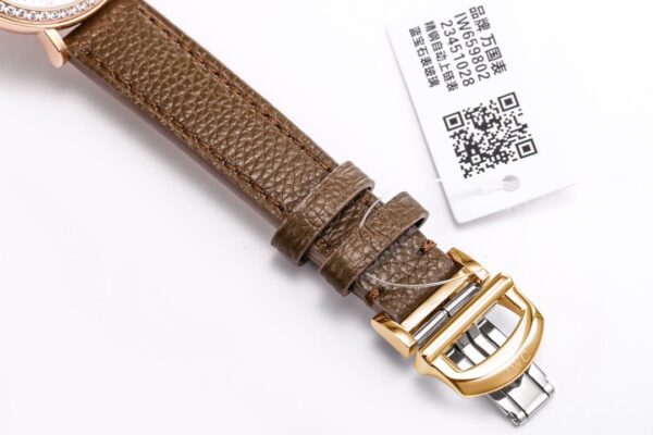 sy_no_3158DC9562528431F6190A4AD5101F20_8 IWC Botao Fino series automatic mechanical movement 50 meter waterproof unisex Swiss watch 34mm silver dial