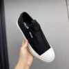sy_no_31FCB25924299A46F3BDD2156E60204B_0 Prada Black Canvas Slip-On Platform Sneaker
