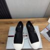 sy_no_31FCB25924299A46F3BDD2156E60204B_3 Prada Black Canvas Slip-On Platform Sneaker