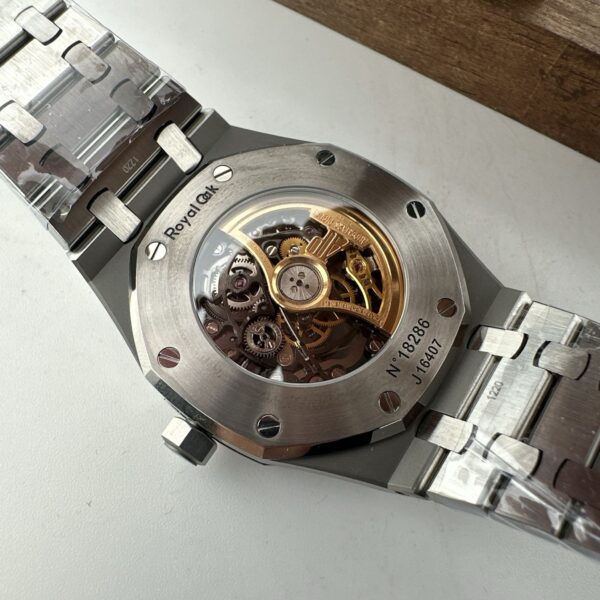 sy_no_32CD8C944FA2B29F1FF830A33BE82F43_8 AUDEMARS PIGUET Royal Oak ROYAL OAK Series Automatic Mechanical Movement Grey Dial Stainless Steel Strap