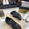 sy_no_3382BCB0367841513A8DDF1B1892AEDC_2 Prada All-Black Mesh Leather Triangle Logo Trainer