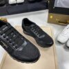 sy_no_3382BCB0367841513A8DDF1B1892AEDC_3 Prada All-Black Mesh Leather Triangle Logo Trainer