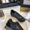 sy_no_3382BCB0367841513A8DDF1B1892AEDC_4 Prada All-Black Mesh Leather Triangle Logo Trainer