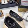 sy_no_3382BCB0367841513A8DDF1B1892AEDC_5 Prada All-Black Mesh Leather Triangle Logo Trainer