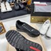 sy_no_3382BCB0367841513A8DDF1B1892AEDC_6 Prada All-Black Mesh Leather Triangle Logo Trainer