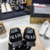 sy_no_3382BCB0367841513A8DDF1B1892AEDC_7 Prada All-Black Mesh Leather Triangle Logo Trainer