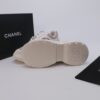 Chanel Snake-Print Trainer White-Pink