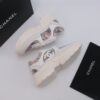Chanel Snake-Print Trainer White-Pink