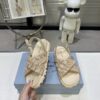 sy_no_34BB57D15ECDB44175777DE6B4C56C4F_1 Prada Beige Ruched Cross-Strap Platform Sandal