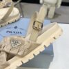 sy_no_34BB57D15ECDB44175777DE6B4C56C4F_4 Prada Beige Ruched Cross-Strap Platform Sandal
