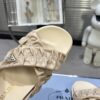 sy_no_34BB57D15ECDB44175777DE6B4C56C4F_5 Prada Beige Ruched Cross-Strap Platform Sandal