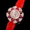 BVLGARI DIVAS'DREAM series watches with quartz movement and crocodile leather strap 33mm