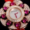 BVLGARI DIVAS'DREAM series watches with quartz movement and crocodile leather strap 33mm